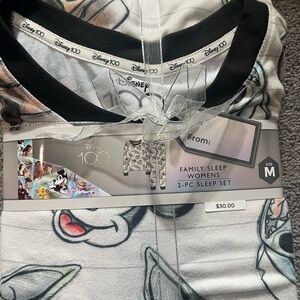 Women’s Disney 100 Family Sleep - 2 Piece Set - Size M- NWT